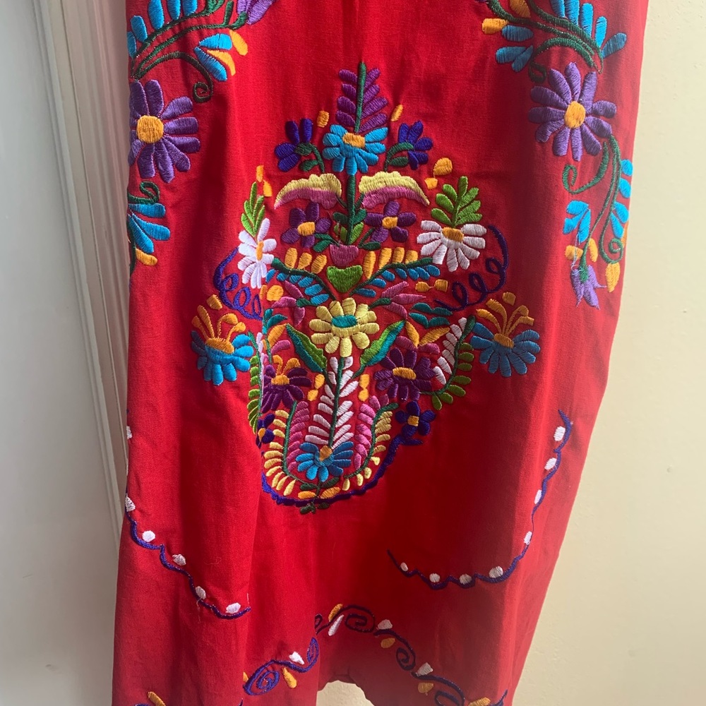 Beautiful Colorful Mexican Dress - Picture 3 of 4